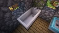 A small bathroom can be built using mods (Image via Sportskeeda Gaming || Mojang Studios)